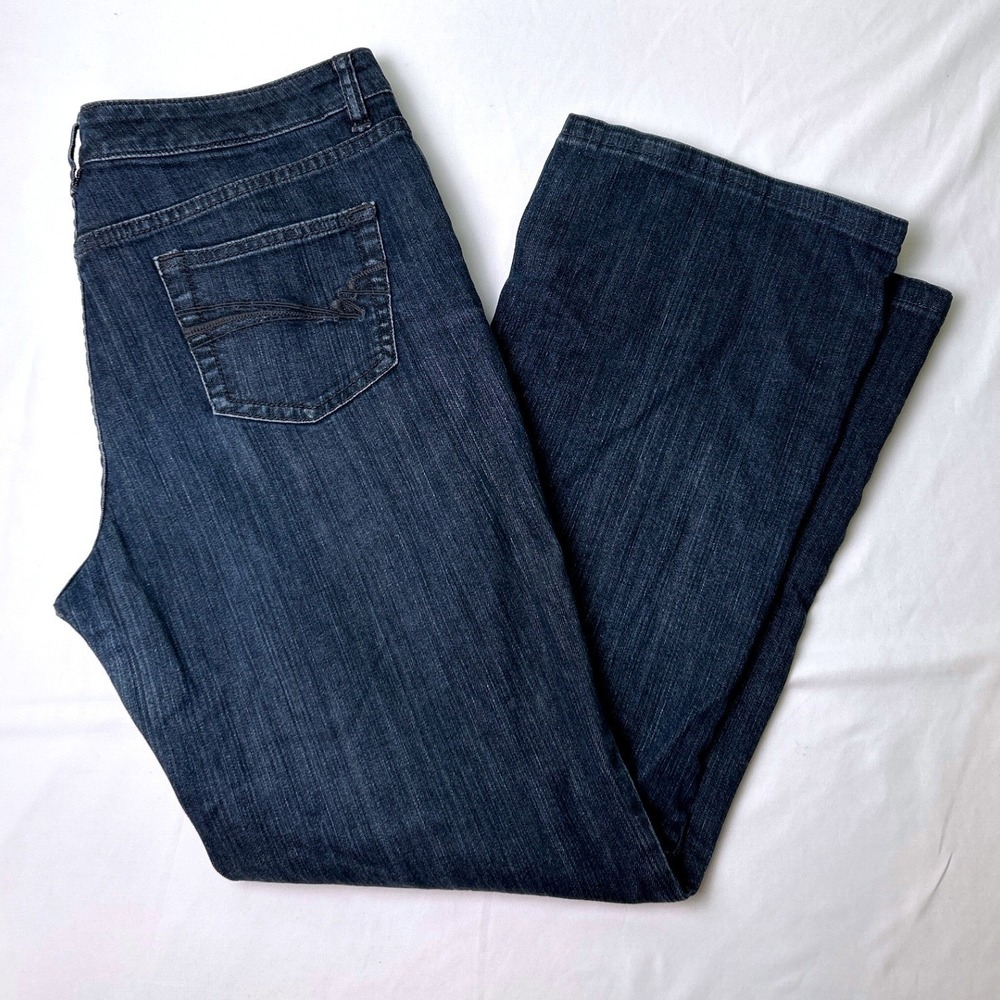 The Limited Women 312 Stretch Straight Leg Jeans Size 12L Dark Wash Denim Casual